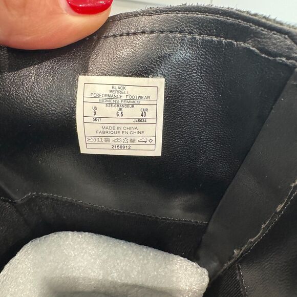 Merrell Adaline Tall Leather Riding Boots w/Zip&Buckle Black Womens Select Grip - Picture 8 of 8